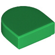 Lego destička 1x1 zakulacená hladká, zelená (6174154, 6250600)